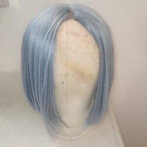 HD Lace Part Salon Touch Wig skyblue